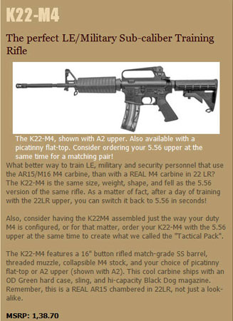 Olympic Arms K22-M4