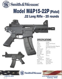 Smith & Wesson M&P 15-22P Pistol .22lr