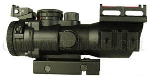 4X32 TACTICAL SCOPE WITH FIBER OPTIC SIGHT